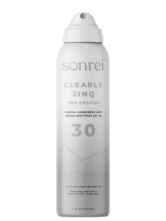 Sonrei Clearly Zinq Organic Mineral Sunscreen Mist SPF 30