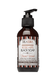 Shea Terra Rose Hips & Black Soap Deep Pore Facial Wash