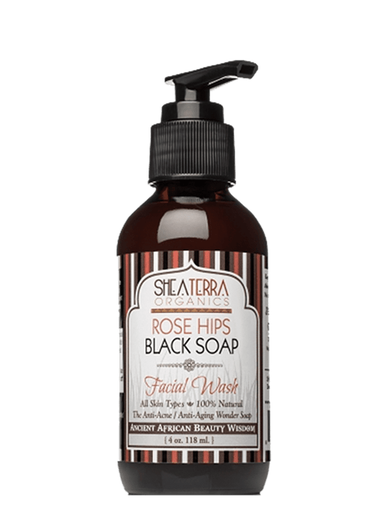 Shea Terra Rose Hips & Black Soap Deep Pore Facial Wash
